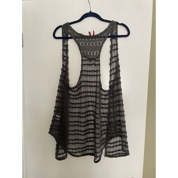 Red Camel  est. 1931  Women’s Crotchet Vest Grey Open Front XL - Picture 1 of 3